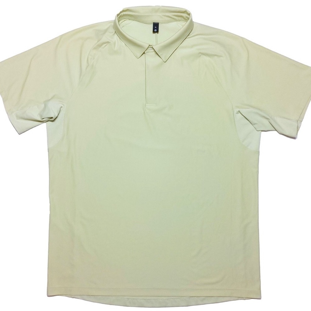 Lululemon Men's Snap Front Performance Short Sleeve Polo Shirt